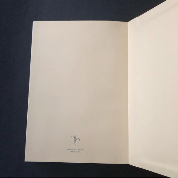 FIORENTINA Classic Leather Journal With Embossed Cover   7 x 10 in.  NWOT - Picture 3 of 5